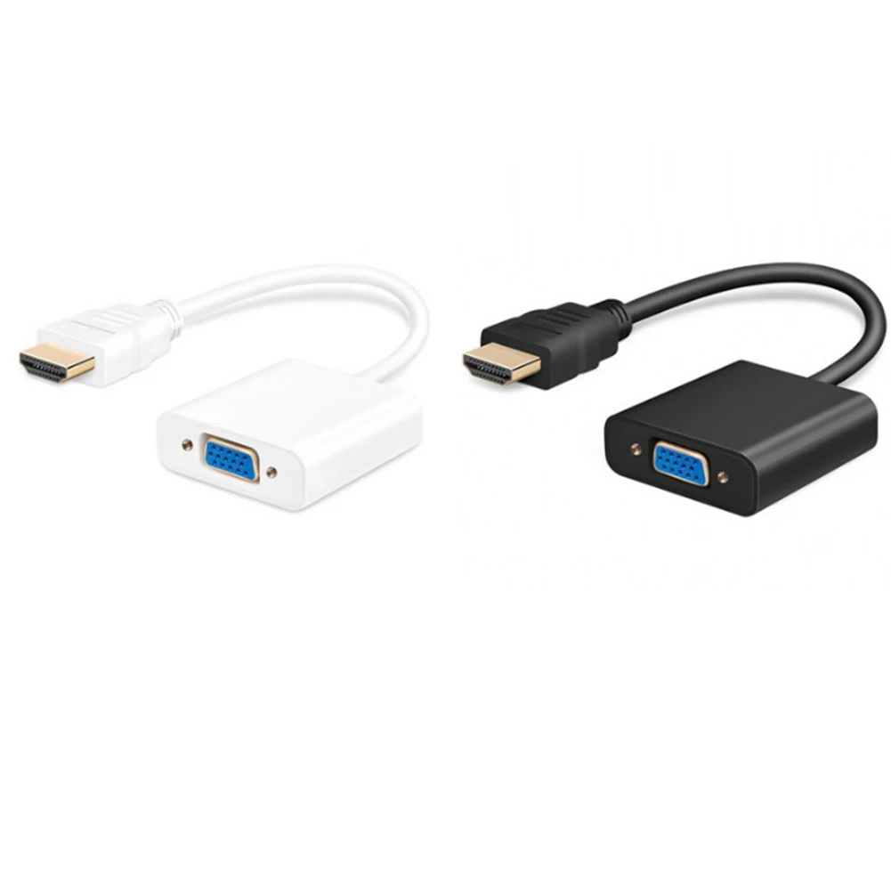 Адаптер hdmi vga Мужской конвертер с разъемом адаптер 1080P цифровой аналоговый видео