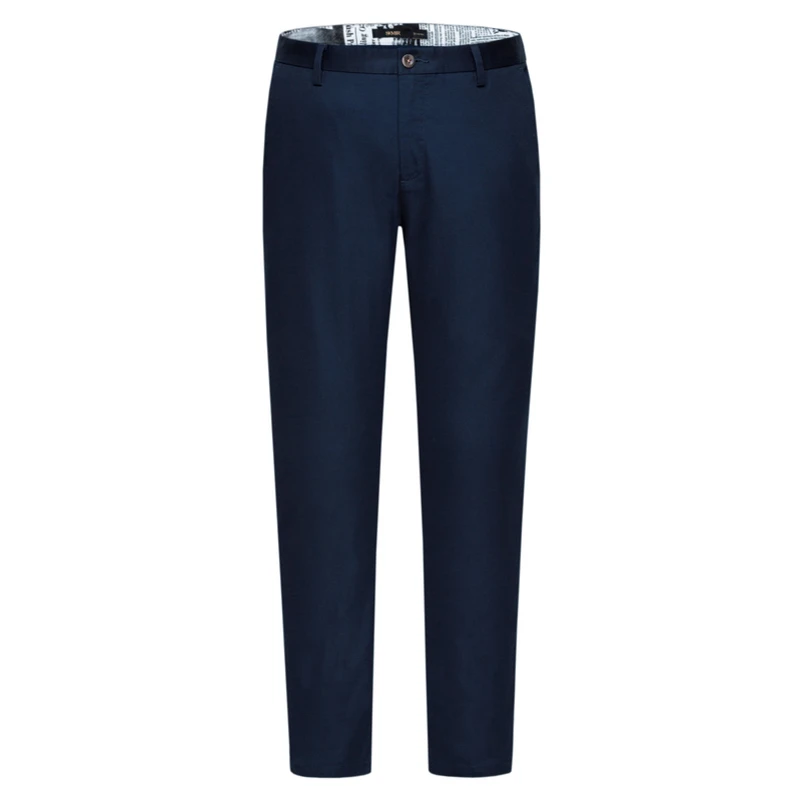 SEMIR, мужские обтягивающие хлопковые брюки, мужские чиносы с вышивкой, Мужские штаны, модные штаны на весну - Цвет: blue