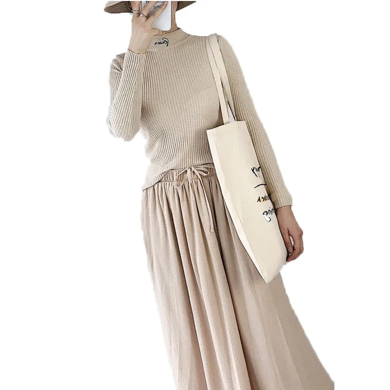 

2018 new Autumn Winter Women's Embossed letter Pullovers Sweater