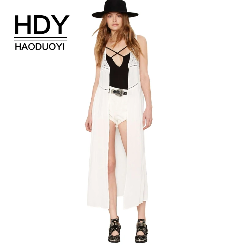 Женская кружевная рубашка HDY Haoduoyi черная/белая Повседневная Блузка с глубоким