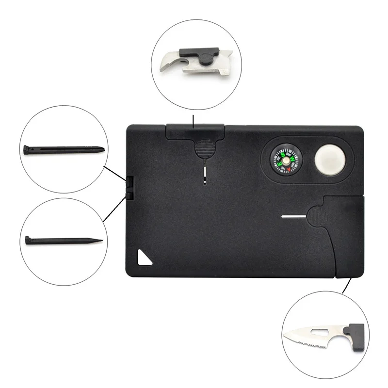 Сверхлегкий Открытый Охота выживания Кемпинг Карманный военный Кредитная карта