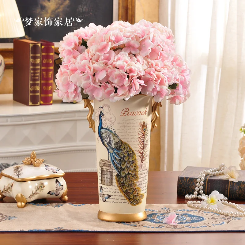

European Garden floral silk flower rose floral decoration simulation Home Furnishing singleprice