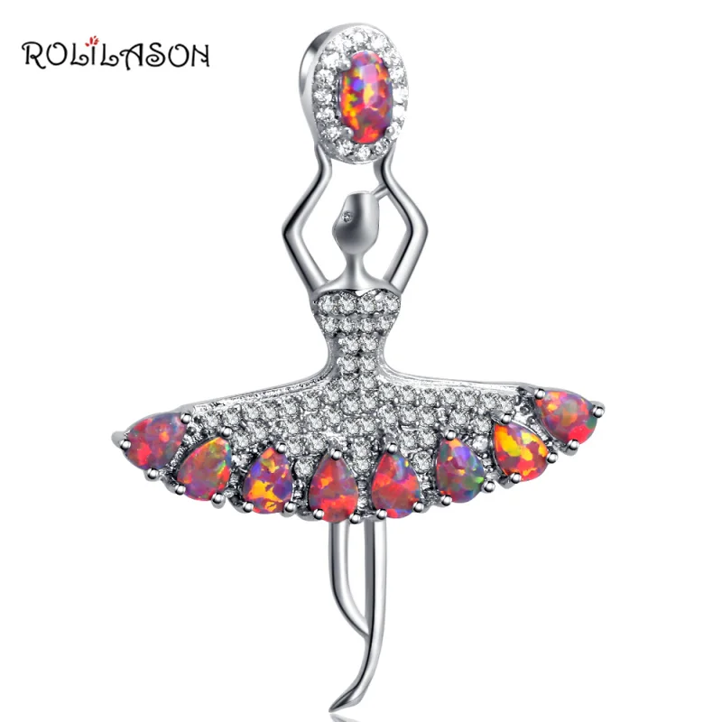 Rolilason 2017 Новая мода Балетные костюмы Танцы Дизайн белый кристалл Оранжевый опал