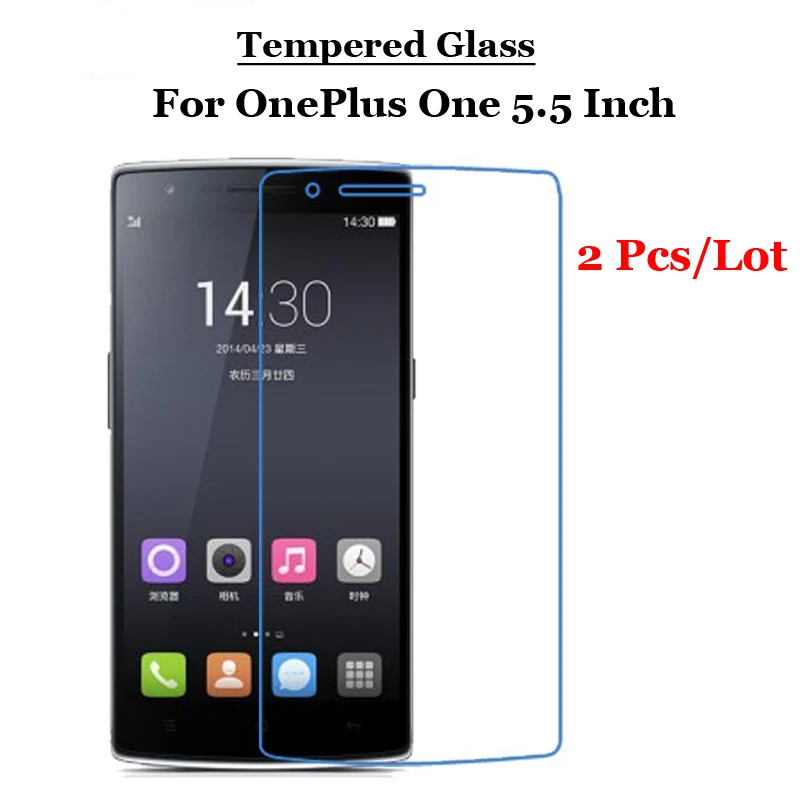 2 шт./лот для Oneplus 1 A0001 закаленное стекло 9H 2.5D Премиум Защитная пленка экрана One + 5
