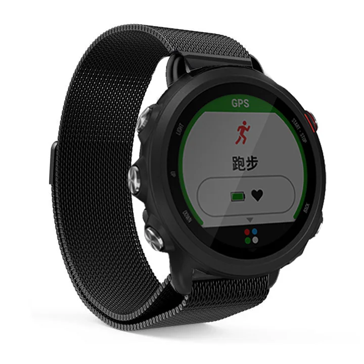 Laforuta для Garmin Forerunner 245 ремешок Миланская петля ремешок Garmin vivoactive 3 Forerunner 645 фитнес-браслет металлический ремешок для часов