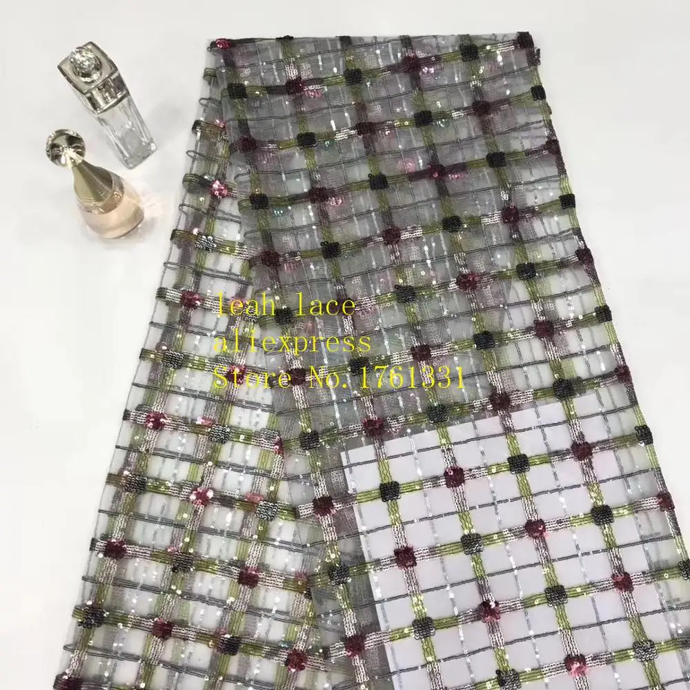 В наличии 5 ярдов/сумка 2 цвета крест узор сетка ткань блёстки французский стиль