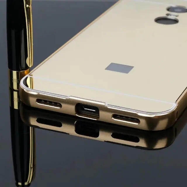 Для Xiaomi Redmi 6A ультра легкий металлический корпус с алюминиевой оправа из сплава, зеркальная задняя крышка для Xiaomi Redmi 6 Pro Redmi Note 7 Чехол
