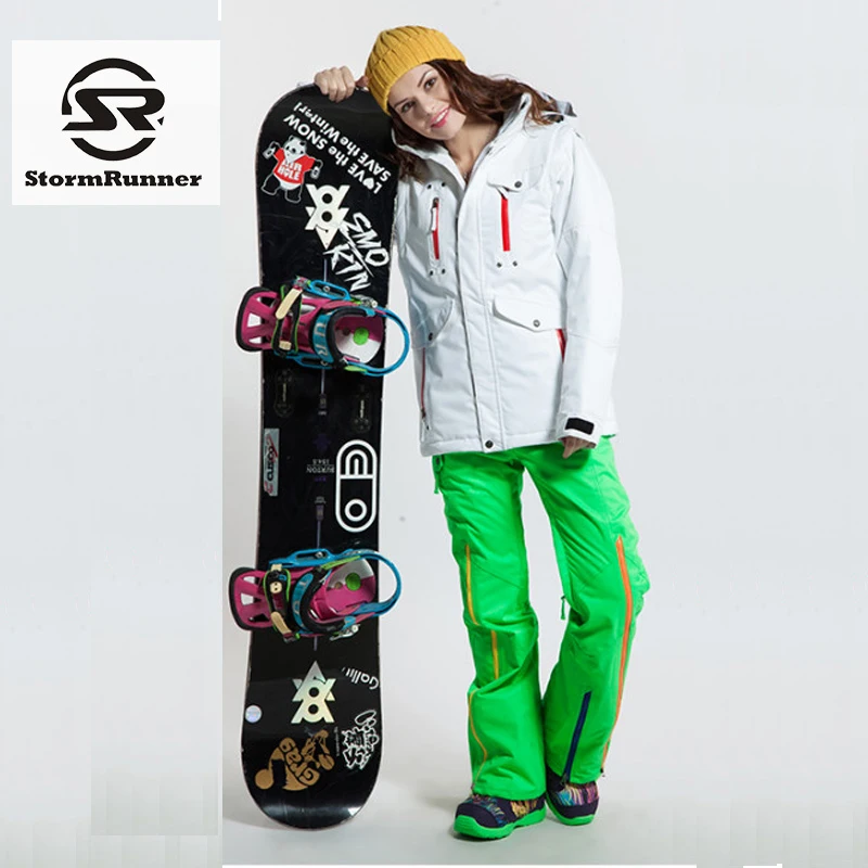 Гарантия подлинности! Женские лыжные костюмы StormRunner комплект из куртки и штанов