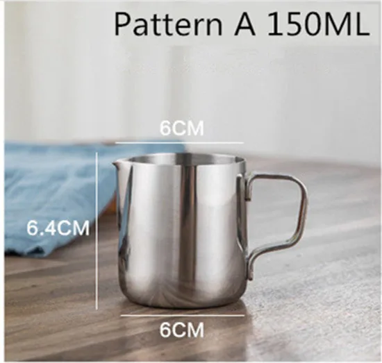 Pattern A 150ML Многоразмерные кофейные трафареты из нержавеющей стали, чашка, гирлянда, горшок, искусство, бариста, инструменты, аксессуары для кофе, простой кофе, трафарет, форма - Цвет: Pattern A 150ML