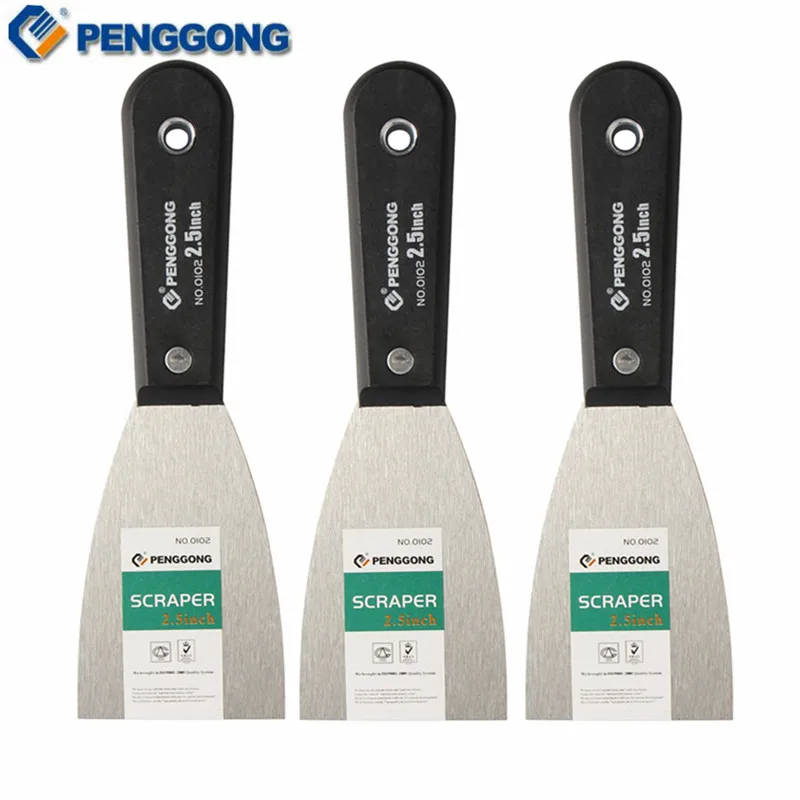 PENGGONG 3 шт 2 5 &quotшпатлевка нож скребок из углеродистой стали с пластиковой ручкой