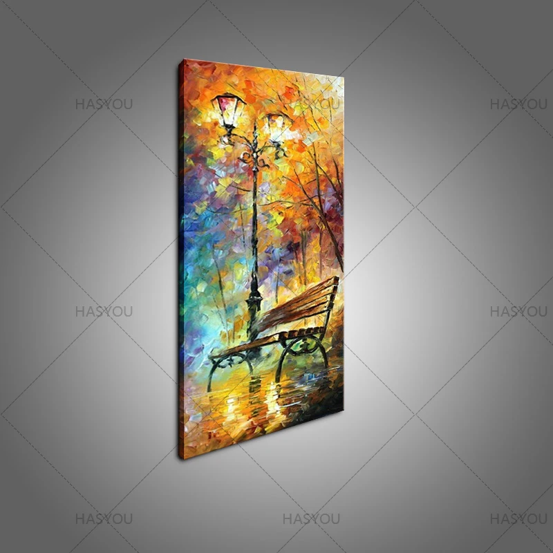 Большая Ручная роспись абстрактная Современная Настенная живопись дождь дерево