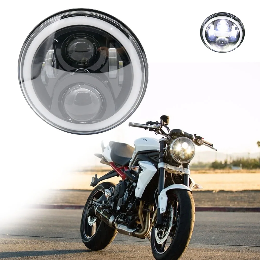 7 дюймов мотоцикл Проектор Moto для Road King Street Glide Hi/короче спереди и длиннее сзади) с