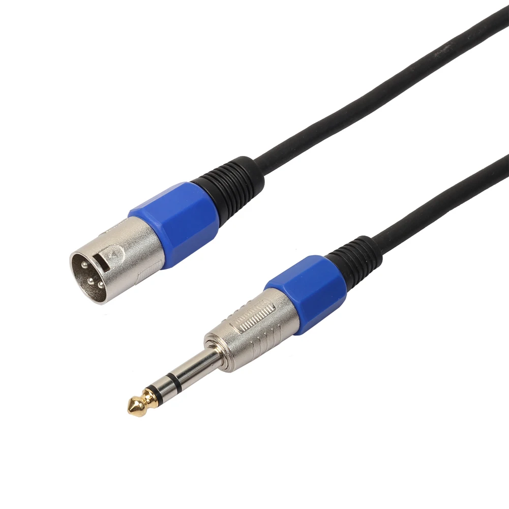 Профессиональный 3 контактный XLR Штекерный разъем к 1/4 &quot6 35 мм стерео микрофон