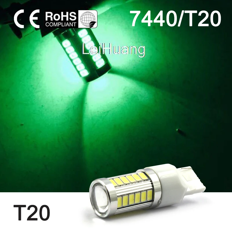 Пара Автомобильный светодиодный T20 W21W 7440 WY21W 5730 автомобильный резервный