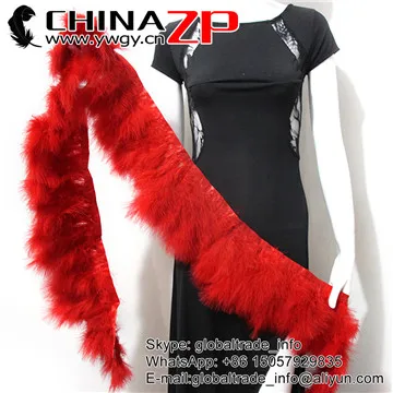 red Ведущим поставщиком chinazp фабрики Одежда высшего качества Красный окрашенных Турция Марабу оперение перья Обрезать Fringe - Цвет: red