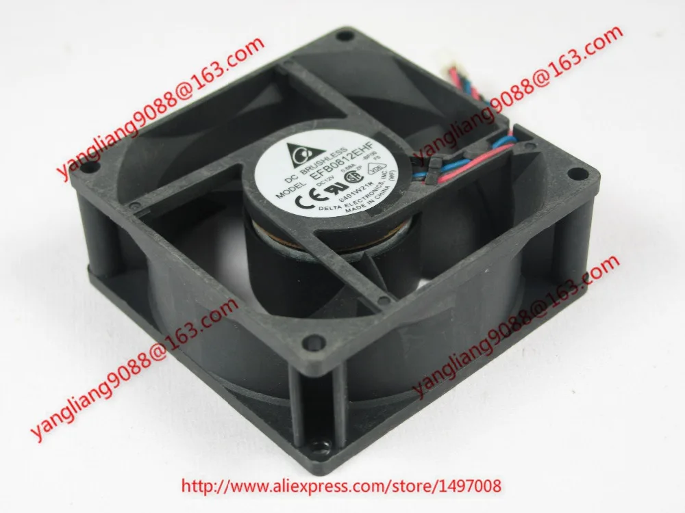 Вентилятор охлаждения сервера Delta Electronics EFB0812EHF BF00 DC 12 В 0 68 а 80x80x32 мм|square fan|server fandc fan