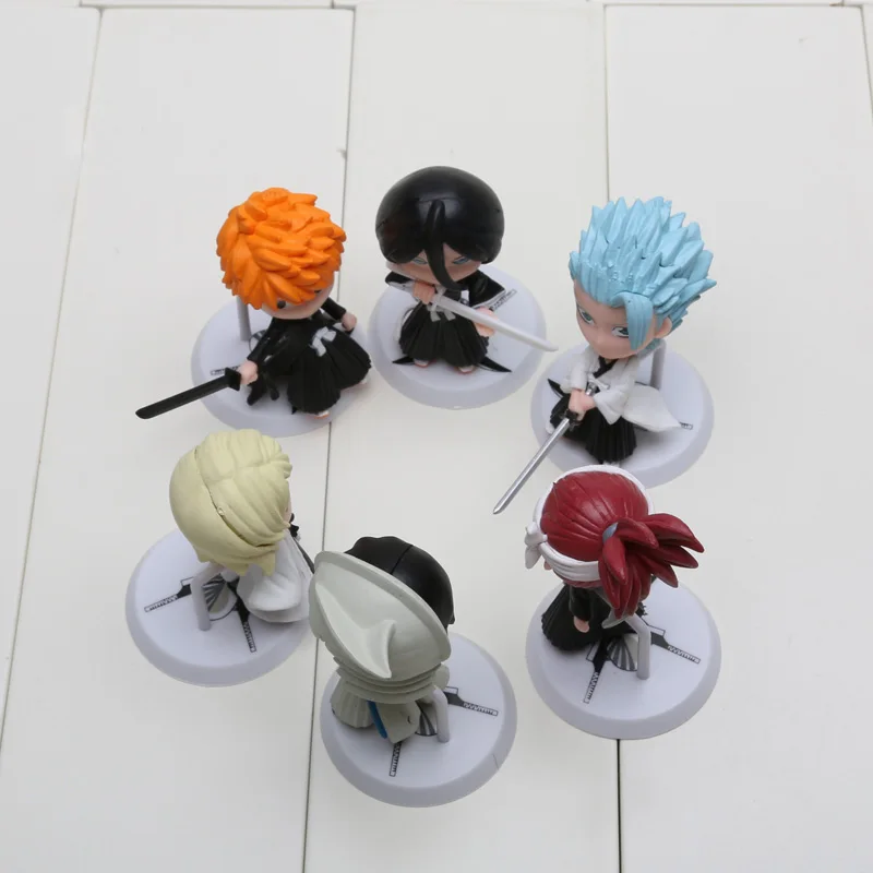 Экшн фигурки из ПВХ 6 шт./компл. 7 см аниме отбеливатель Ichigo Ulquiorra cifer Renji Ichimaru Gin