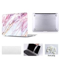 4in1 marble plastic laptop shell case cover only for alppe macbook air 13 with retina touch id model a1932 2018 new