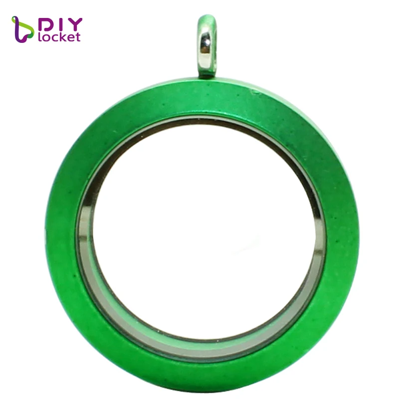 diylocket 30mm Round twist living locket Colourful floating charm (chains included for free) LSFL025 | Украшения и аксессуары