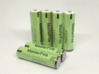 masterfire 6pcslot protected 3 7v 3200mah ncr18650bm 18650 10a current power tool lithium battery cell with pcb for panasonic