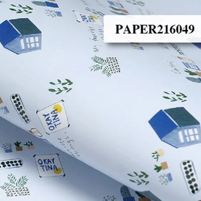 C3 10 sheet 10 листов 52X75 см цветочный рулон упаковочной бумаги Цветочный узор Подарочная упаковка фон ремесло DIY Скрапбукинг Декоративные - Цвет: C3 10 sheet