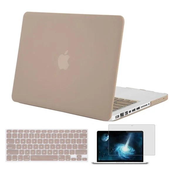 MOSISO ноутбука Пластик матовый чехол для Macbook Pro 13 компакт-дисков A1278 год 2008-2012+ силиконовый КБ крышка+ Экран протектор - Цвет: Camel