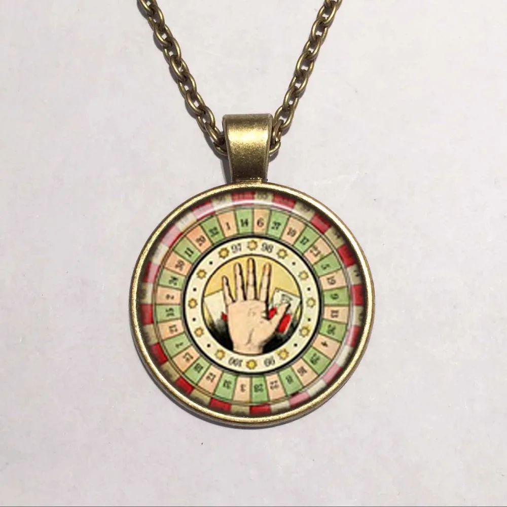 Модный цирковый ридер для карт и Таро шкатер удачи ожерелье с кабошоном|glass cabochon