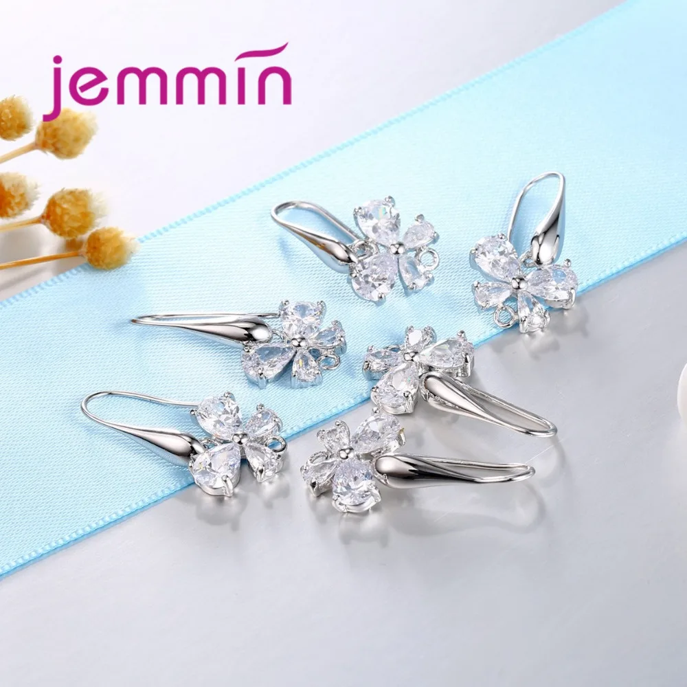 Серьги кольца из серебра 925 пробы с фианитами|hoop earrings|components earringscomponent jewelry |