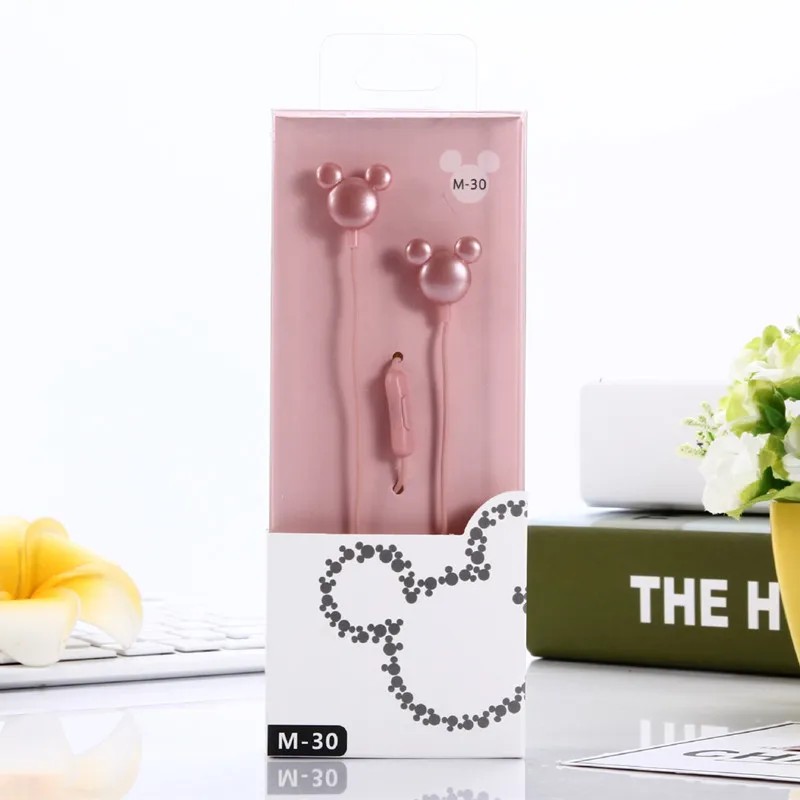 Cartoon Mickey In-Ear Earphone for iphone Mp3 Mp4 cell phone computer 3.5mm plug clear bass | Электроника