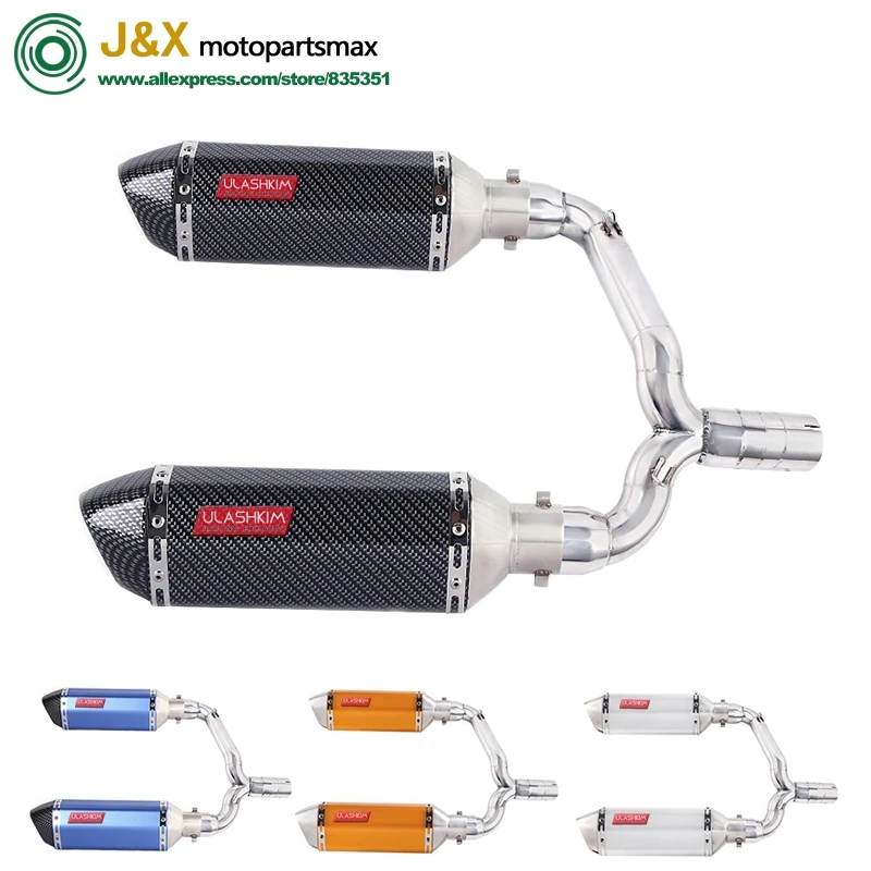 Slip-On For suzuki GSR400 GSR600 BK400 BK600 GSR BK 400 600 Motorcycle Exhuast Escape Full exhaust Middle Link Pipe