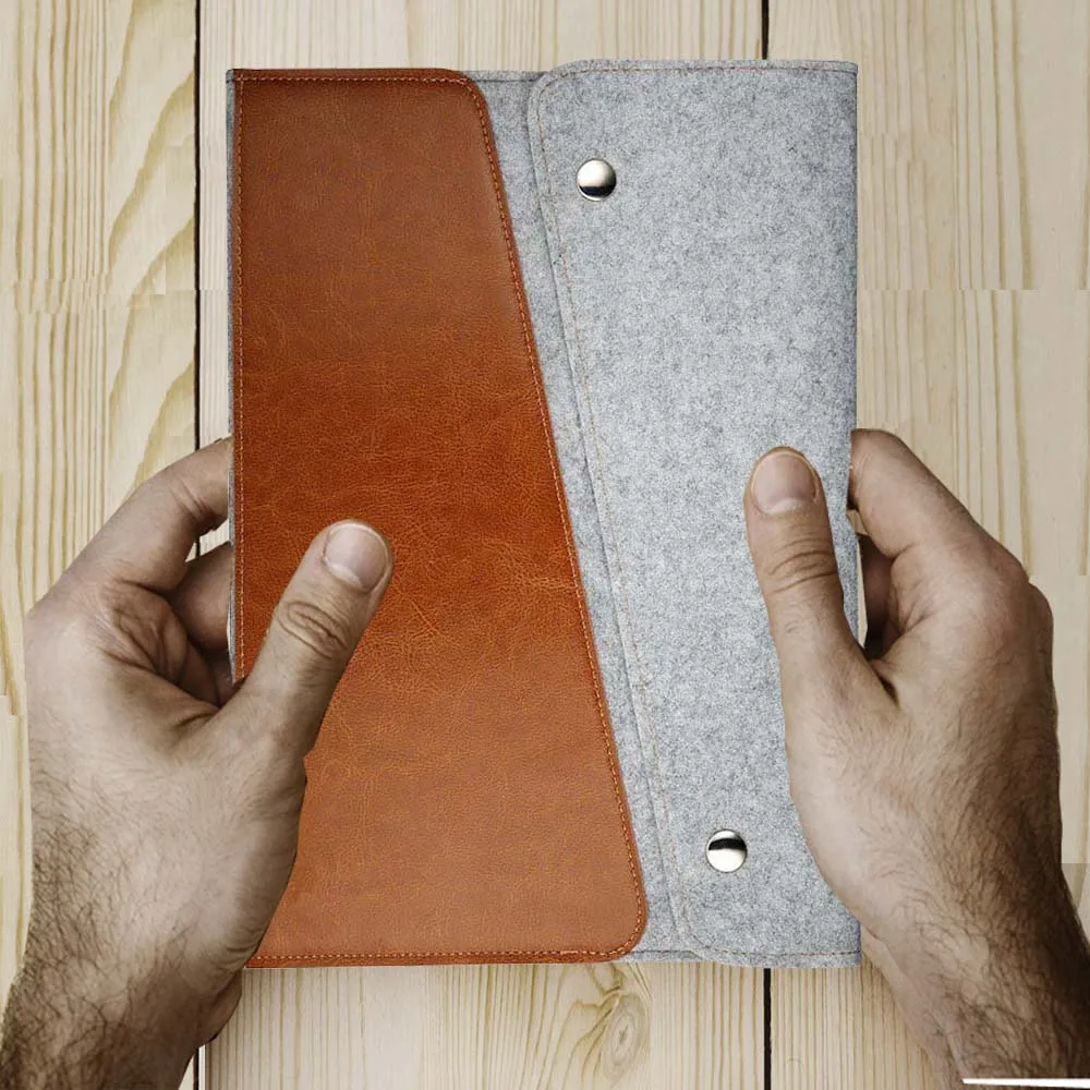 

Фетровый чехол из натуральной кожи для Surface Pro 2/3/4, универсальный Модный чехол для планшета Microsoft Surface Go 2/3