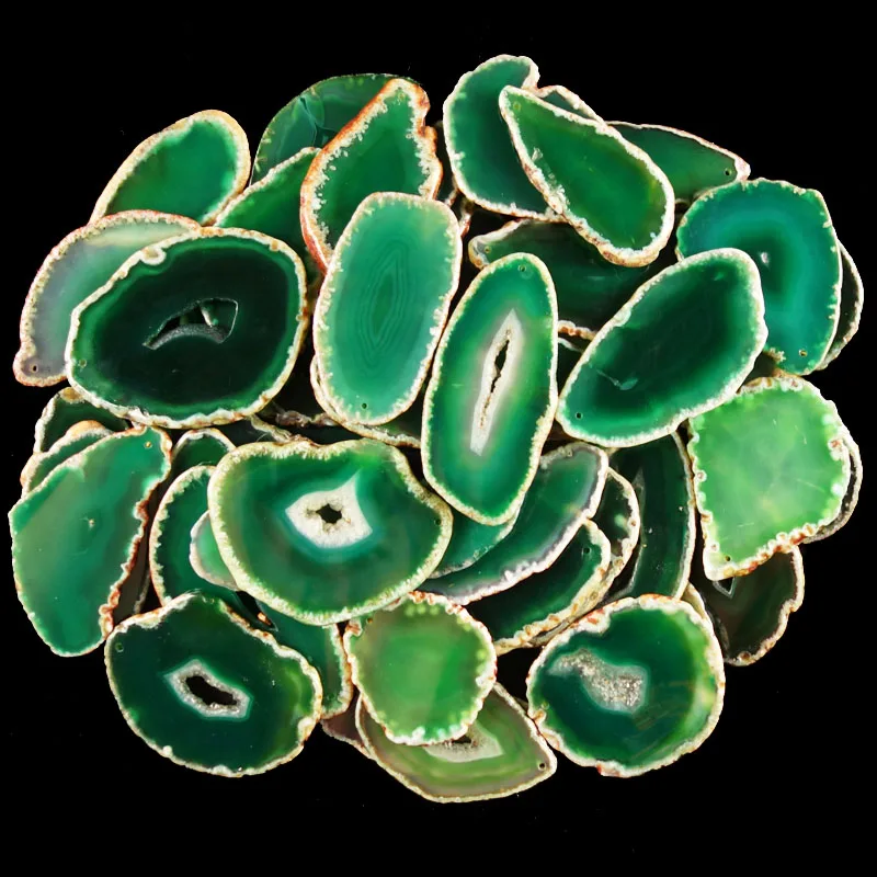 10 шт. бусины из агата оникса 70 105 мм x 5 мм|agate slice|agate pendant beadsagate slice |