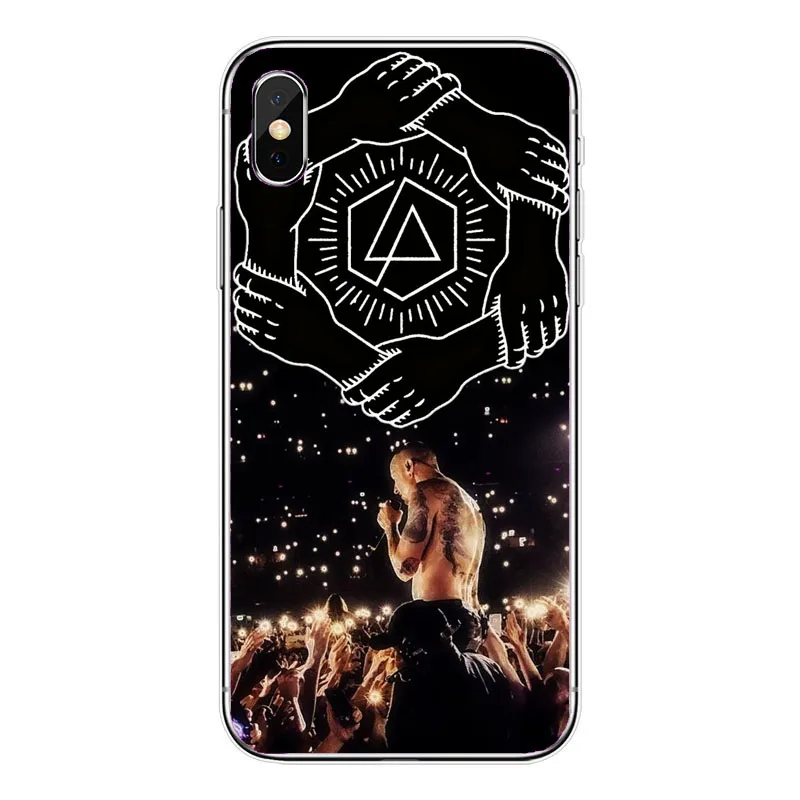 TPU Чехол для iphone 5 4 6 7 8 Plus X Ultra Fino Linkin Park Честера БЕННИНГТОНА Мягкий ТПУ чехол для телефона - Цвет: TPU