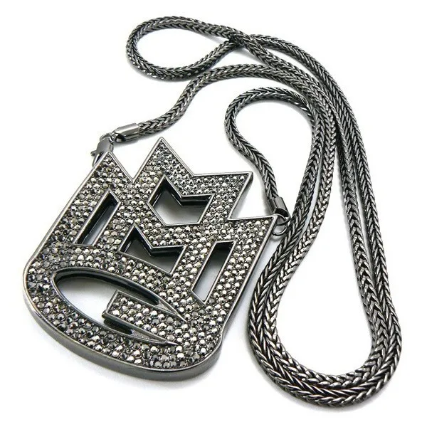 Новинка, кулон со льдом MAYBACH MUSIC GROUP MMG и 3" Франко длинное ожерелье на цепочке, хип-хоп ожерелье, Чокеры для Мужчин, Ювелирные изделия