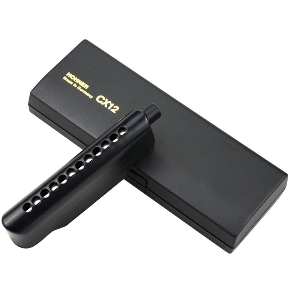 Hohner Chromatic CX12 губная гармоника 12 отверстий 48 тон рот орган Instrumento хроматический ключ C блюз Арфа Музыкальные инструменты черный