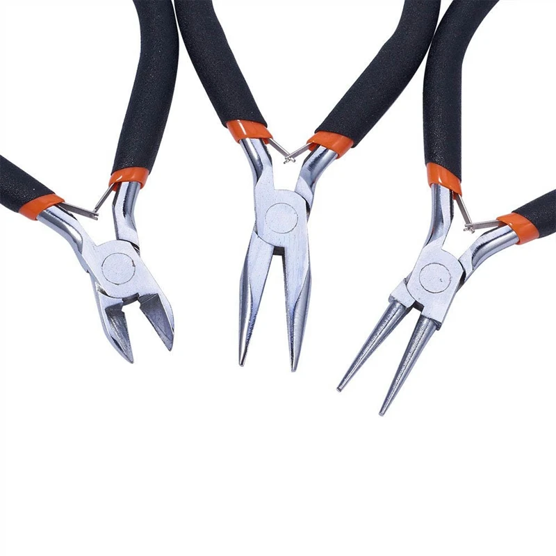 12 шт./компл. набор инструментов для изготовления ювелирных изделий плоскогубцы