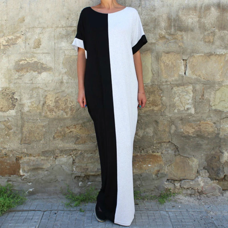 Новинка 2020 модное летнее женское платье свободный сарафан с круглым вырезом