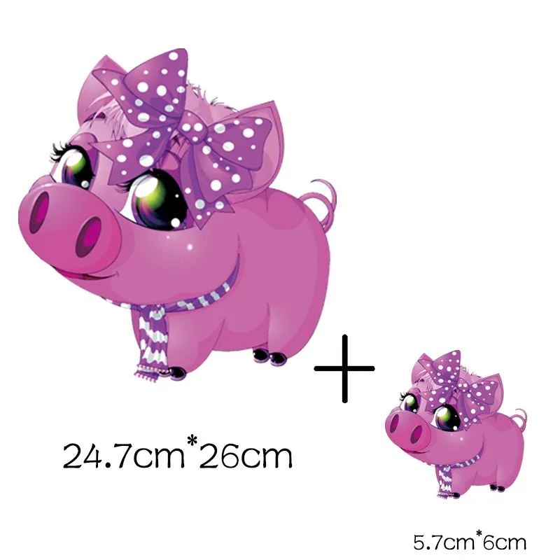 Нашивки-аппликации на одежду Miss Pig патч глажка аппликации для одежды Утюг на нашивках полосатые наклейки аппликация toppe - Цвет: big