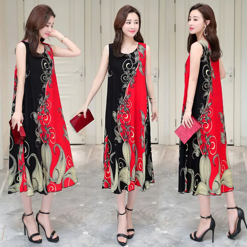 

Летняя женская одежда, женские платья с принтом, платья с круглым вырезом, летние платья, винтажная пляжная одежда в богемном стиле