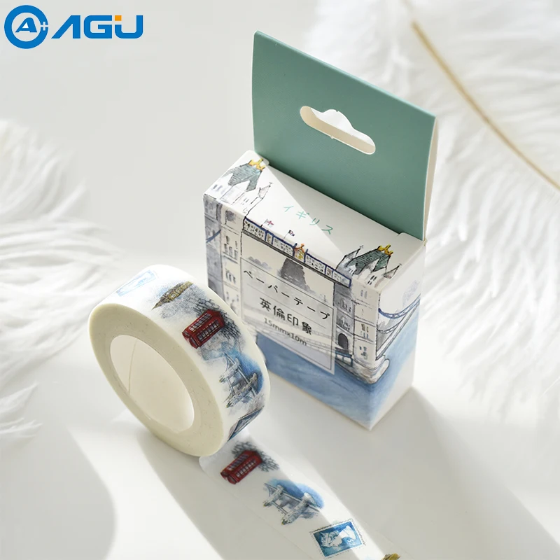 AAGU 1 шт. новый дизайн 15 мм * 10 м коробка с милым рисунком лисы клейкая лента васи
