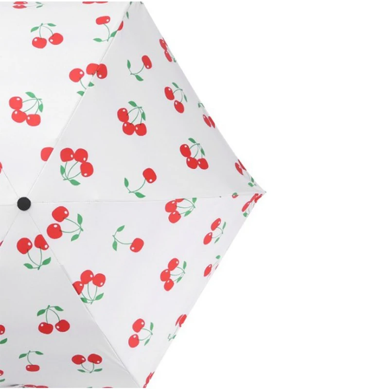 Мини маленький Зонт прозрачный Карманный анти-УФ зонтик ветрозащитный пять