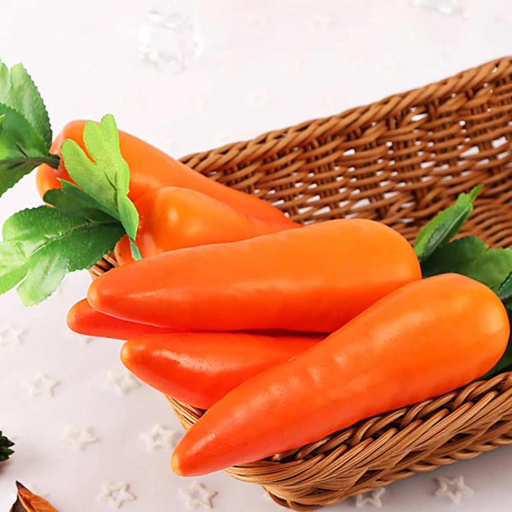 1 шт. морковь Мини искусственная пластиковая пена фрукты и овощи ягоды магазин