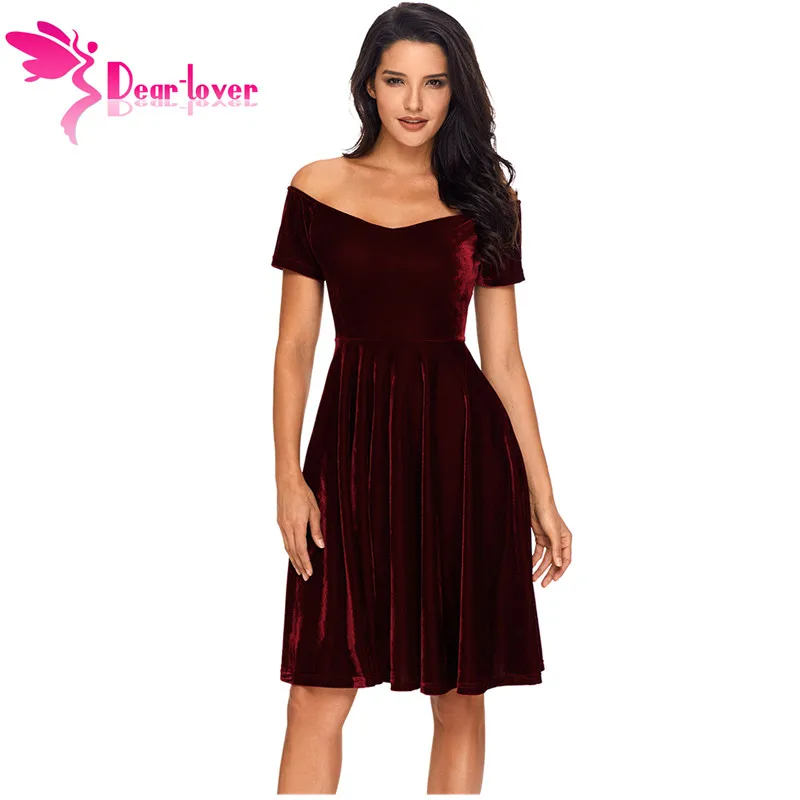 Dear Lover бархатные платья 2018 сексуальные женские Вечерние Платья Vestidos de Festa с