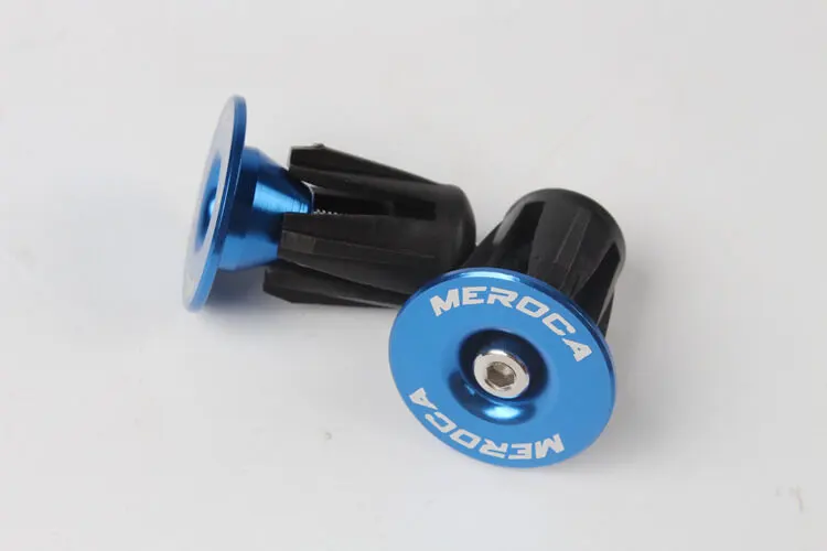 

MEROCA MTB Road Bike Handlebar End Plugs Handlebar Expand Caps Aluminum Alloy Handle Bar End Bicycle Decoration Multiple Colors