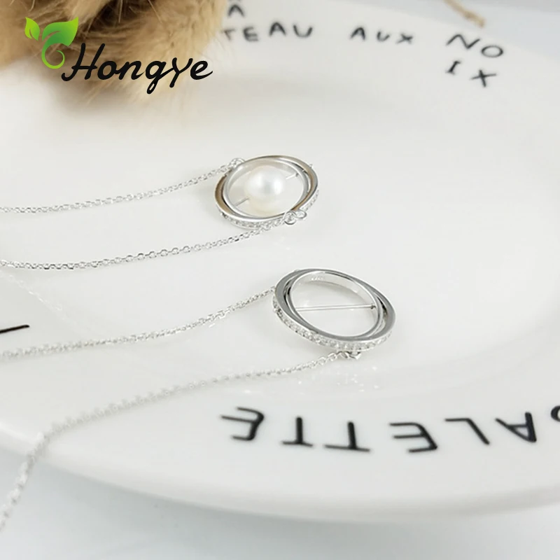 Женское колье из серебра 925 пробы с пресноводным жемчугом | Украшения и