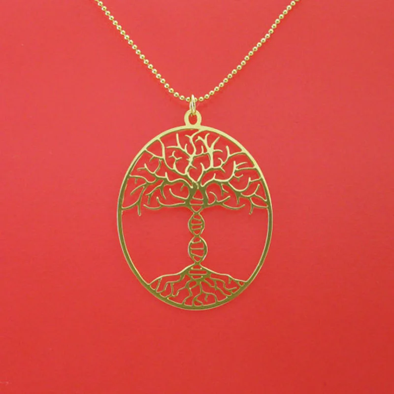 Ожерелье из дерева жизни с ДНК магистралем ожерелье молекулой bioscience пластина
