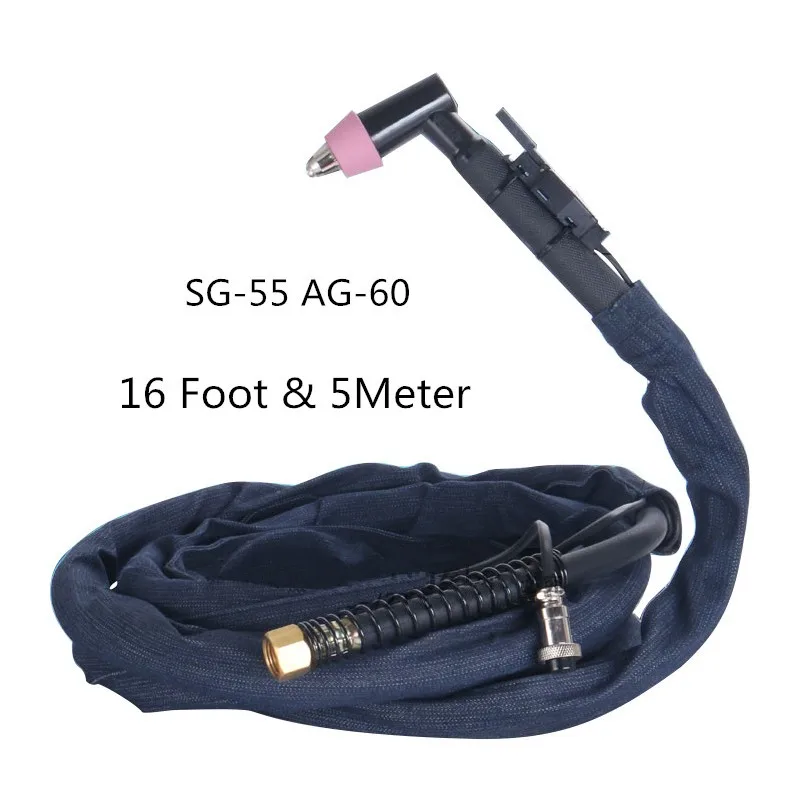 16feet 5M AG-60(SG-55) Air Plasma Cutting Torch (Round Handle) cutting gun Plasma Cutting knife gun Complete WSD60