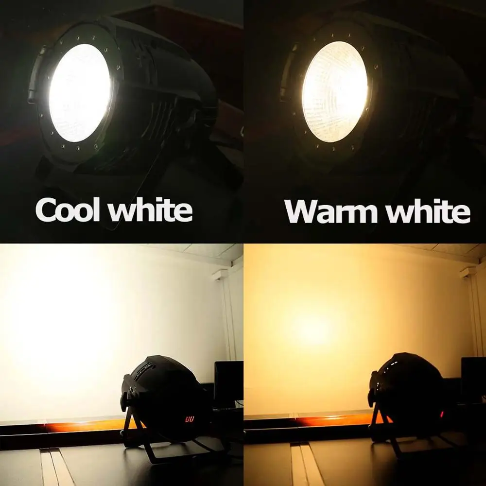 200 Вт LED сценический Par свет COB холодный и теплый белый 2 в 1 PAR64 DMX DJ Освещение | Лампы