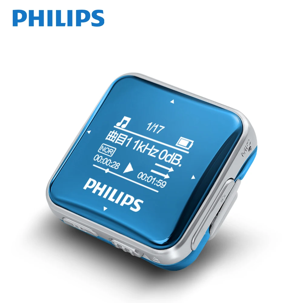 Оригинальный MP3 плеер PHILIPS SA2208 8 ГБ мини зажим для спорта высокий звук начальный