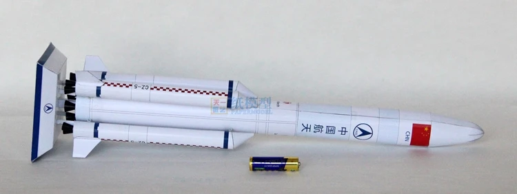 1:130 45 см DIY Spaceflight модель статическое расположение для рукоделия для учеников длинной марта 5 ракета Бумажная модель